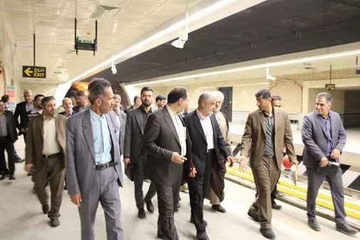 بازدید اعضای کمیسیون امور داخلی مجلس از پروژه خط A مترو قم