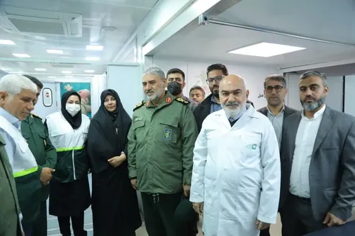 راه اندازی بیمارستان ۹۲ تختخوابی سیار در &laquo;عین دو&raquo; اهواز