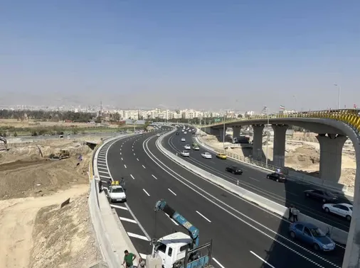 افتتاح رسمی مسیر شمال به جنوب بزرگراه آیت&zwnj;الله سعیدی در میدان فتح تهران