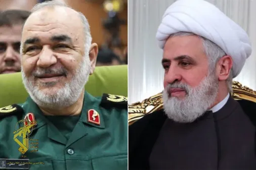 فرمانده کل سپاه طی پیامی انتخاب حجت الاسلام والمسلمین شیخ نعیم قاسم را به سمت "دبیرکل حزب الله لبنان" تبریک گفت