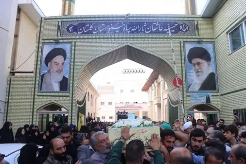 مراسم تشییع پیکر پاک شهید تازه تفحص استان گلستان محمد هاشم سلطانی
