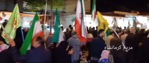 قرار شبانه مردم کرمانشاه در خیابان در شصت و هشتمین شب