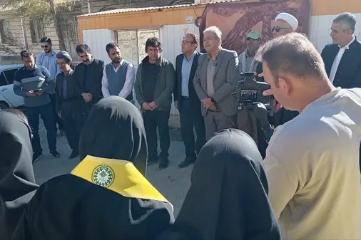 بازدید امام جمعه بانه و مسئولان از پروژه انتقال آب سد چراغ&zwnj;ویس به شهر بانه