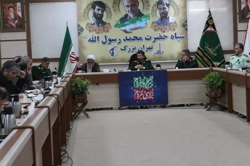 نشست هماهنگی پنجمین سالگرد شهادت حاج قاسم سلیمانی با حضور سردار حسن زاده و دستگاه های خدمت&zwnj;رسان