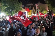 یاران حسینی، منتقمان خامنه‌ای در سنگر خیابان با فریاد مرگ بر آمریکا مرگ بر اسرائیل