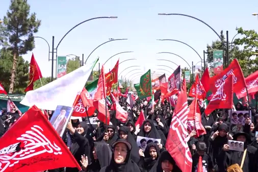 مراسم جاماندگان اربعین حسینی در شهرستان کرج