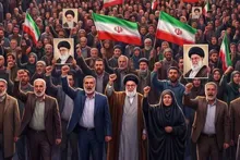 مراسم اولین سالگرد شهادت شهدای جنگ ۱۲ روزه اقتدار کاشان