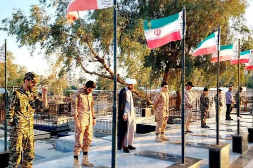 برگزاری آئین غبارروبی مزار شهدا در قصرشیرین
