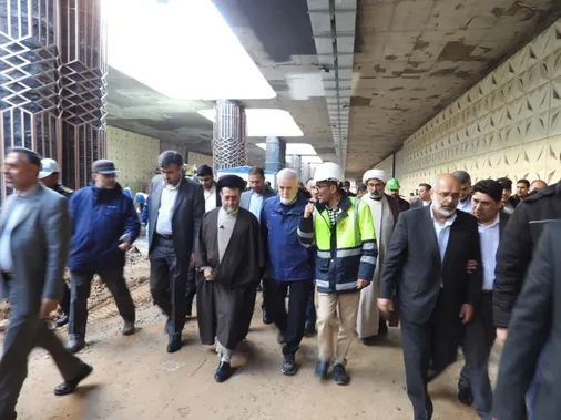 بازدید مدیران استانی از پروژه بزرگ زیرگذر نیمه مسقف گویم شیراز