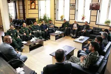 دیدار فرمانده سپاه انصارالمهدی (عج) استان با رئیس کل دادگستری زنجان
