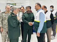 بازدید سردار قنبری و بازرسان ستاد کل نیروهای مسلح از مرکز فوریت‌های پزشکی و خدمات سلامت ثارالله در مرز خسروی
