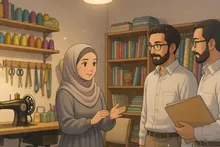 بانویی کارآفرین که به همت صندوق ذخیره بسیجیان استان گلستان،زندگی خود را سر و سامان داد